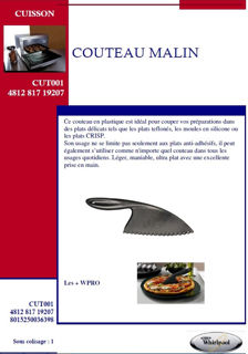 Image sur Couteau malin, idéal pour couper sans rayer  - CUT001