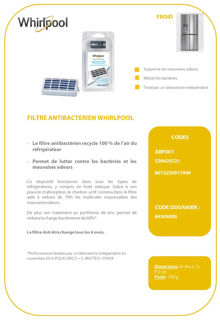 Image sur Filtre antibacterien Whirlpool - ABF001